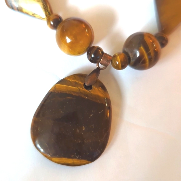 Tiger eye necklace - Picture 2 of 3